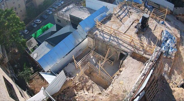 Excavation from above